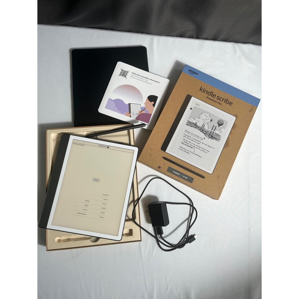 Amazon Kindle Scribe 32GB Tungsten 10.2 inch Paperwhite with Premium Pen & Case